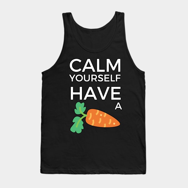 Tommyinnit Calm yourself have a carrot Tank Top by MBNEWS